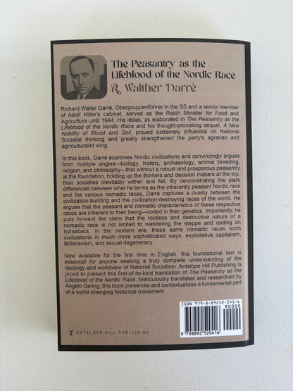 Peasantry as the Lifeblood of the Nordic Race by Richard Darre PB