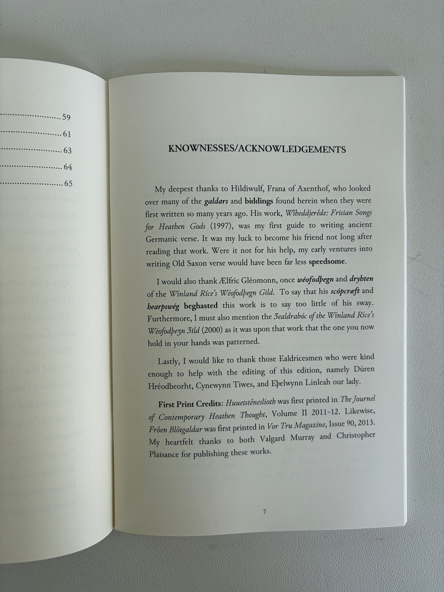 Ald Sahsisk Galdrobok: The Old Saxon Galderbook by Thorbeohrt Ealdorblotere PB