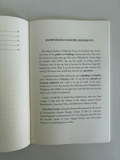 Ald Sahsisk Galdrobok: The Old Saxon Galderbook by Thorbeohrt Ealdorblotere PB
