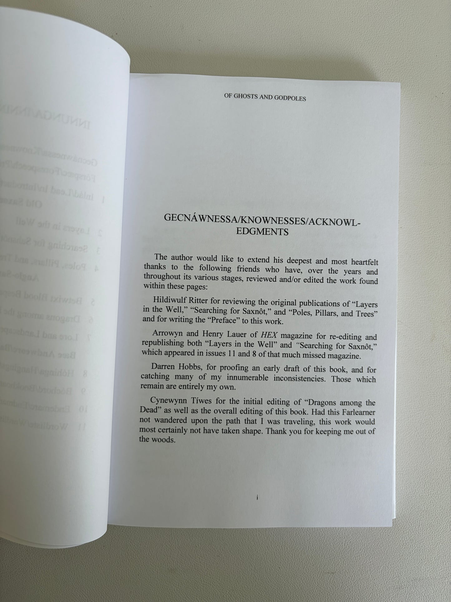 Of Ghosts and Godpoles: Reconstruction of Saxon Belief by Thorbeorht Linleah HB