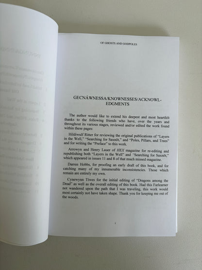 Of Ghosts and Godpoles: Reconstruction of Saxon Belief by Thorbeorht Linleah HB