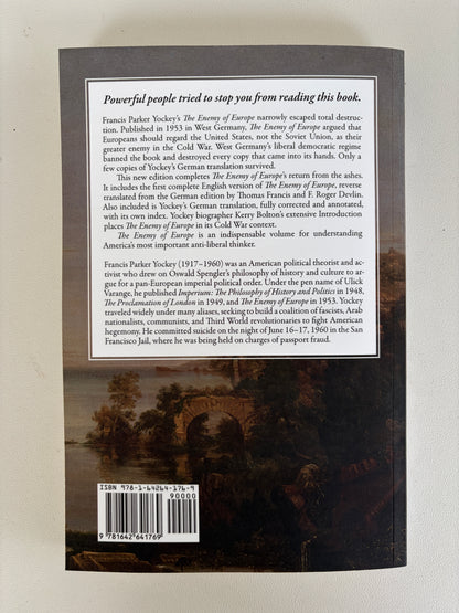 Enemy of Europe by Francis Yockey PB
