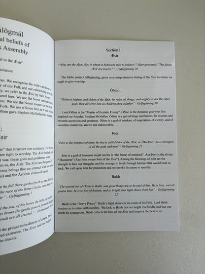 Asatru Trulogmal by Asatru Folk Assembly SB