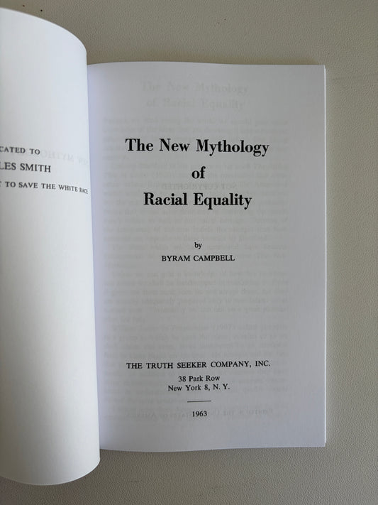 'New Mythology of Racial Equality by Byram Campbell PB