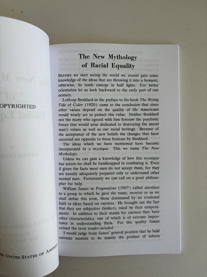 New Mythology of Racial Equality by Byram Campbell PB