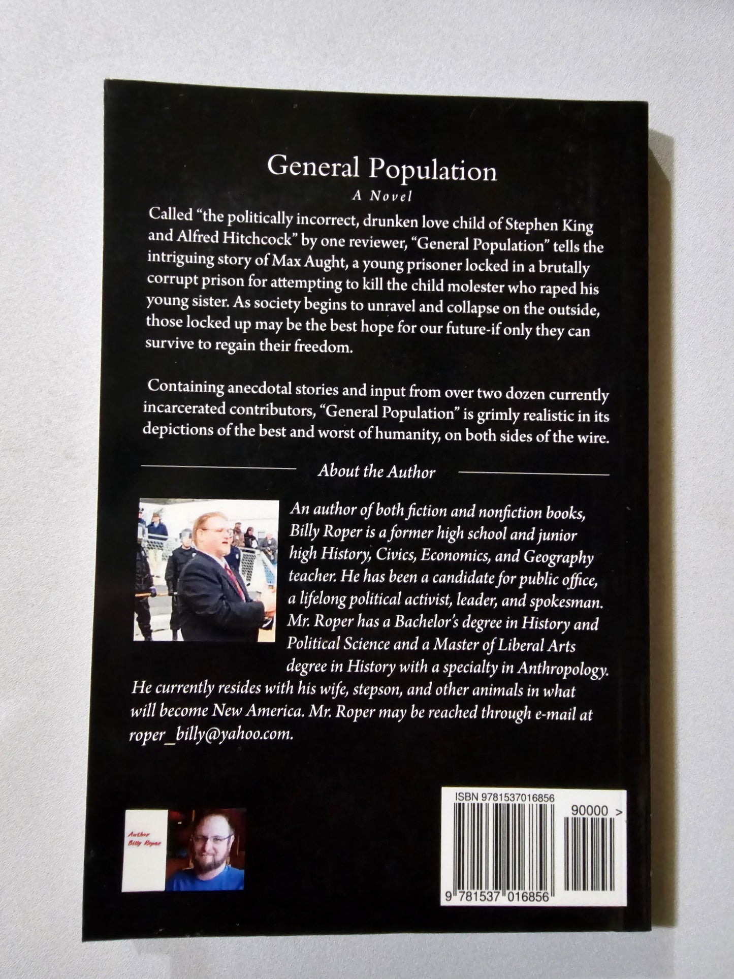 General Population: A Novel by Billy Roper PB