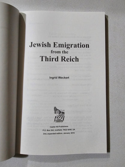 'Jewish Emigration from the Third Reich by Ingrid Weckert