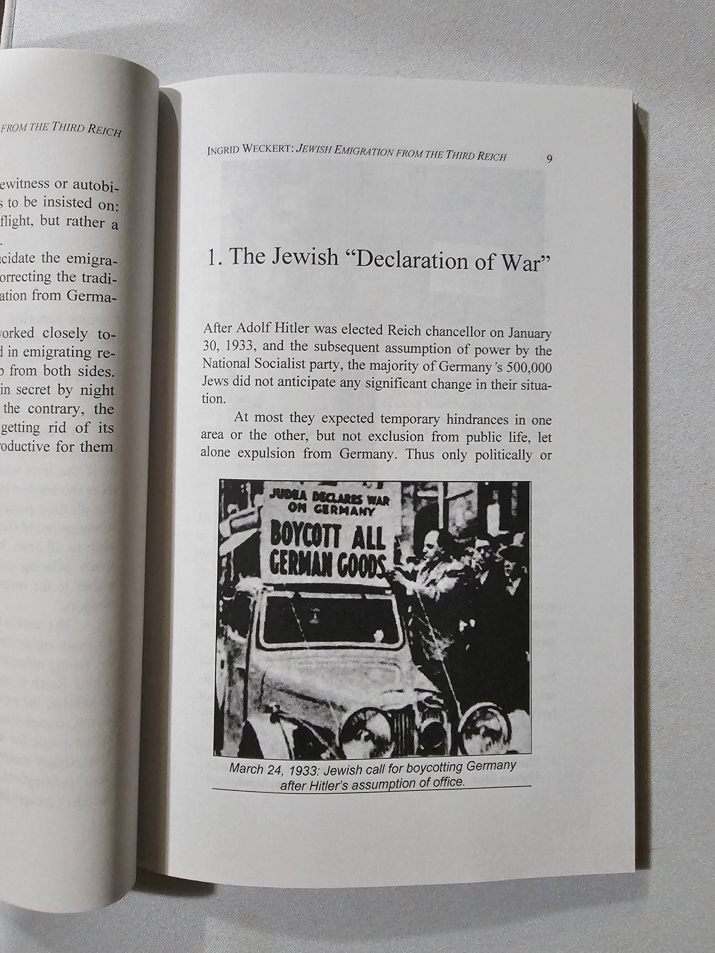 'Jewish Emigration from the Third Reich by Ingrid Weckert