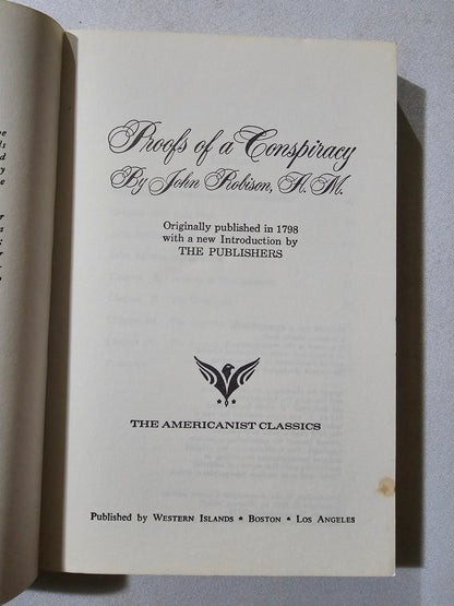 Proofs of a Conspiracy by John Robison