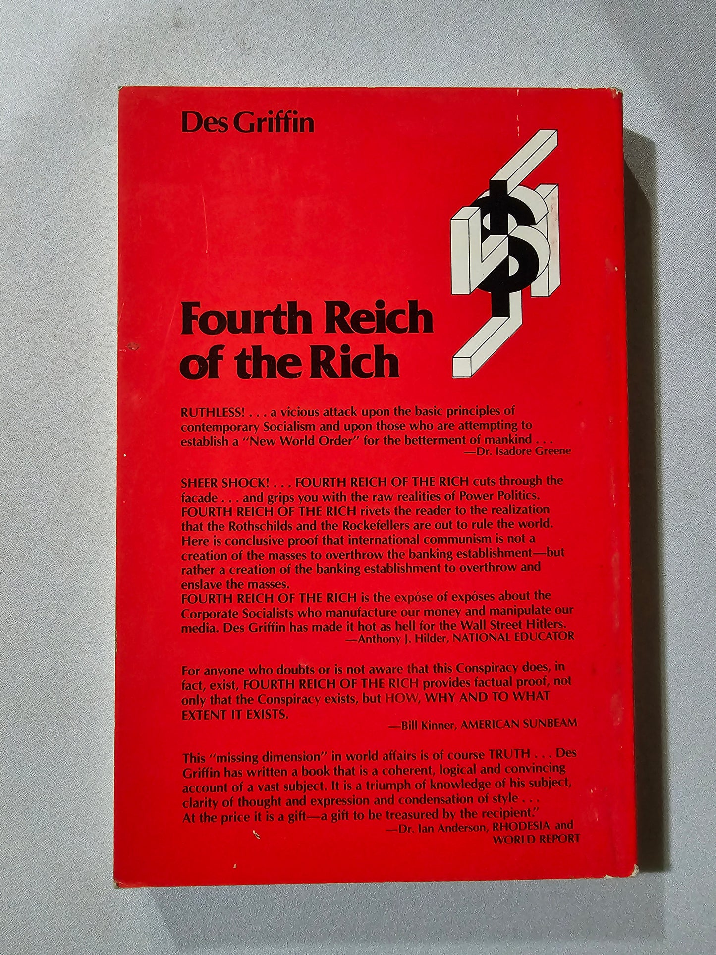 Fourth Reich of the Rich by Des Griffin PB