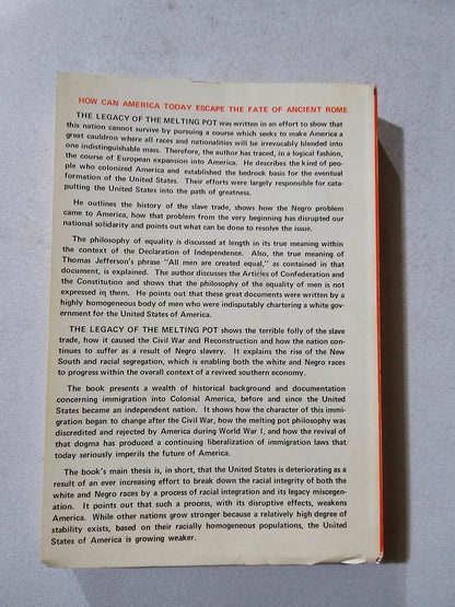 Legacy of the Melting Pot: A Sociological-Historical Study by Drew Smith