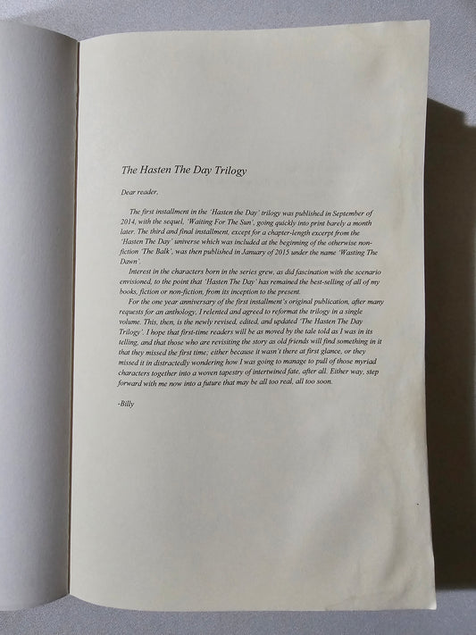 Hasten the Day Trilogy by Billy Roper