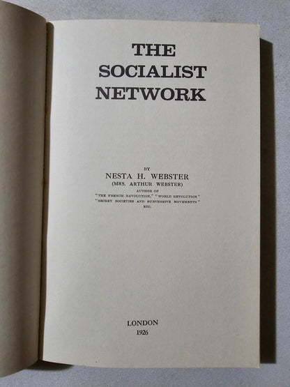 Socialist Network by Nesta Webster