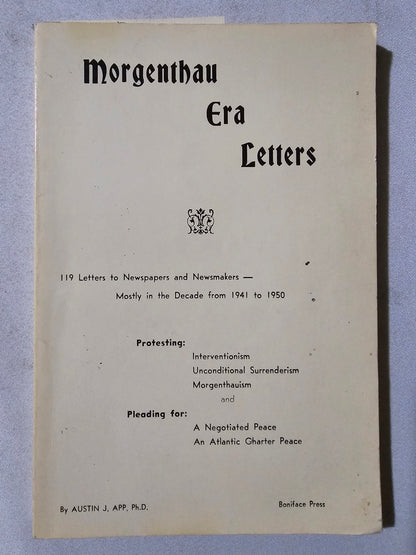 Morgenthau Era Letters by Austin App