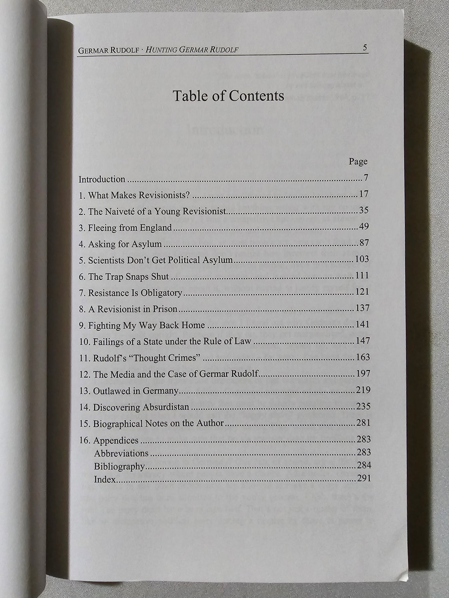 Hunting Germar Rudolf: Essays on a Modern-Day Witch Hunt by Germar Rudolf PB