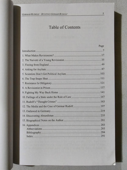 Hunting Germar Rudolf: Essays on a Modern-Day Witch Hunt by Germar Rudolf PB