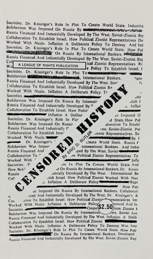Censored History by Eric Butler