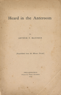 Heard in the Anteroom by Arthur Bloomer