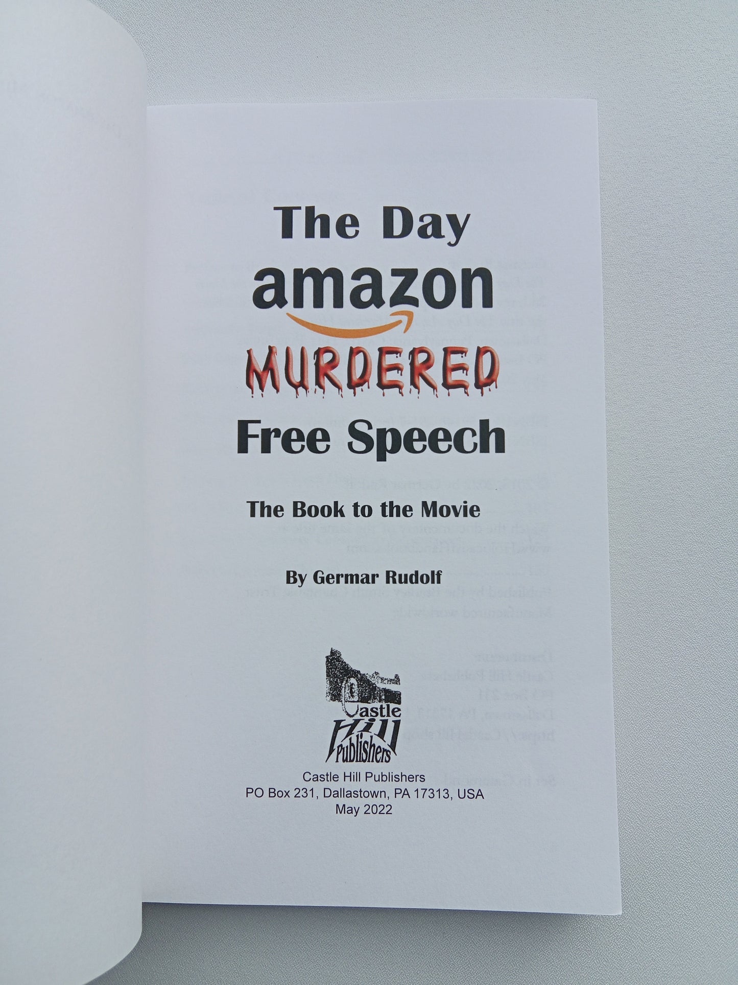 Day Amazon Murdered Free Speech by Germar Rudolf PB