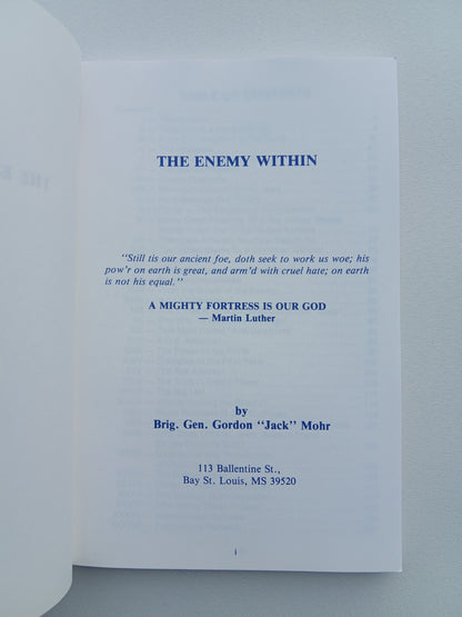 Enemy Within by Gordon Mohr PB