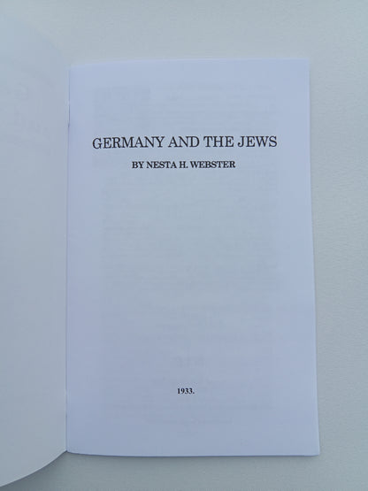 Germany and the Jews by Nesta Webster SB