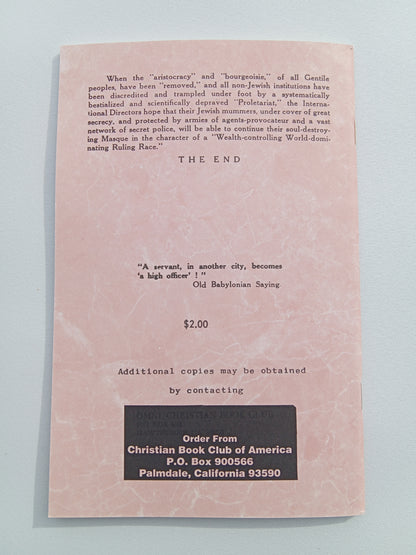 Great Jewish Masque: Ass in the Lion's Skin by Arnold Leese SB