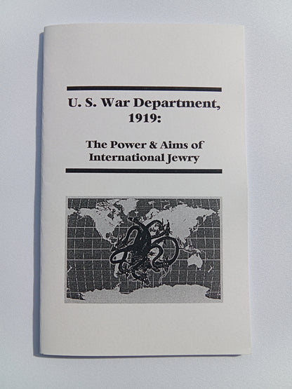 Power and Aims of International Jewry by United States War Department SB