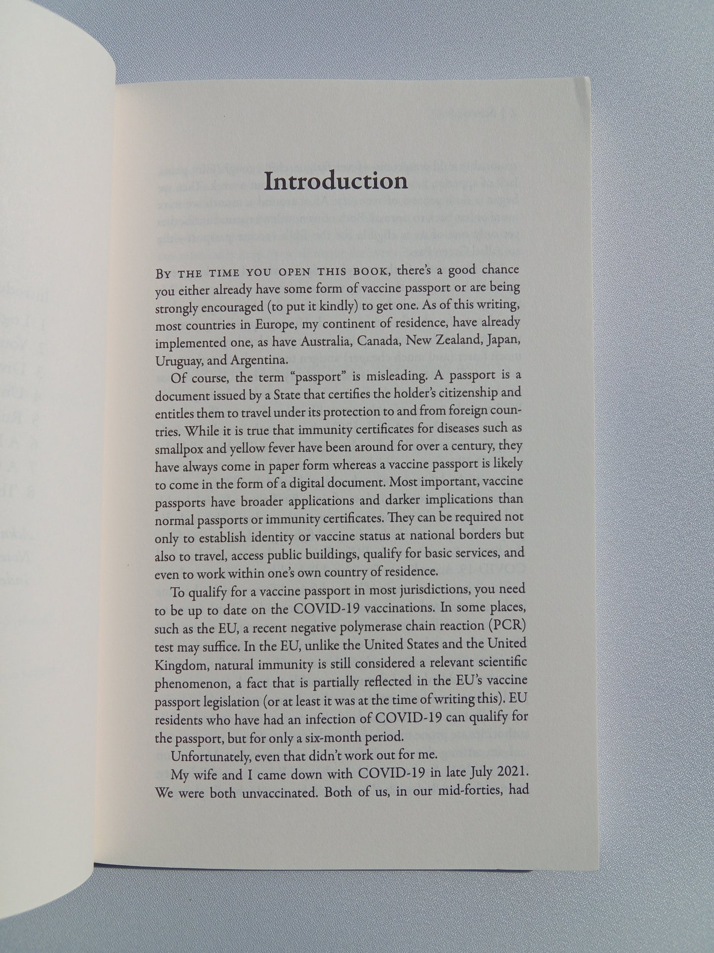 Scanned: Vaccine Passports Means the End of Freedoms by Nick Corbishley PB