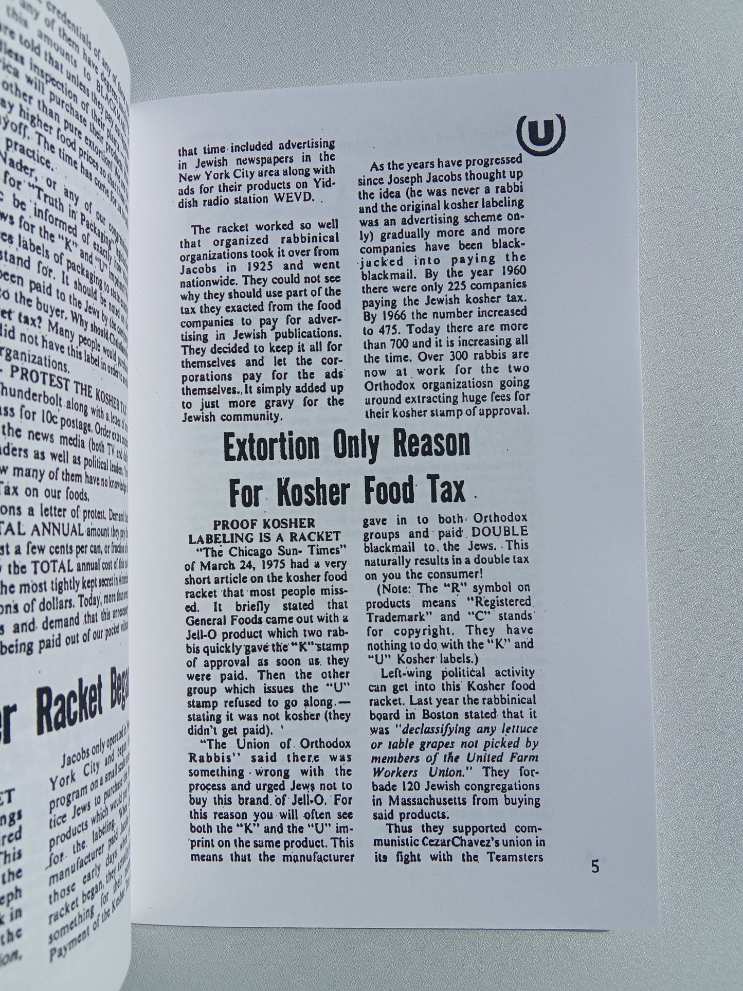Secret Kosher Tax Boosts Your Food Prices! by Edward Fields SB