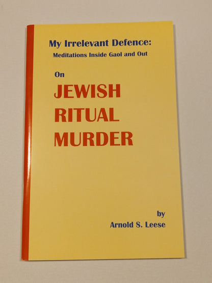 Jewish Ritual Murder by Arnold Leese SB