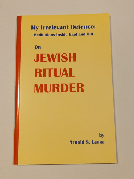 Jewish Ritual Murder by Arnold Leese SB