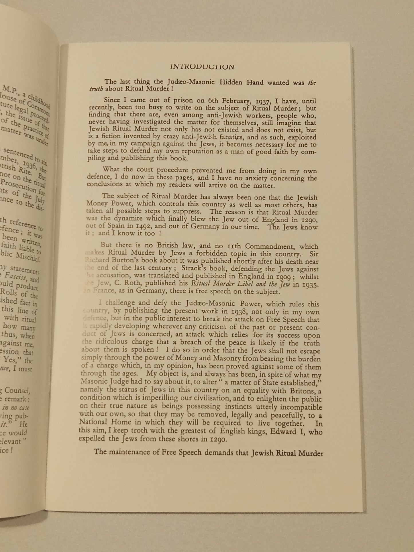 Jewish Ritual Murder by Arnold Leese SB