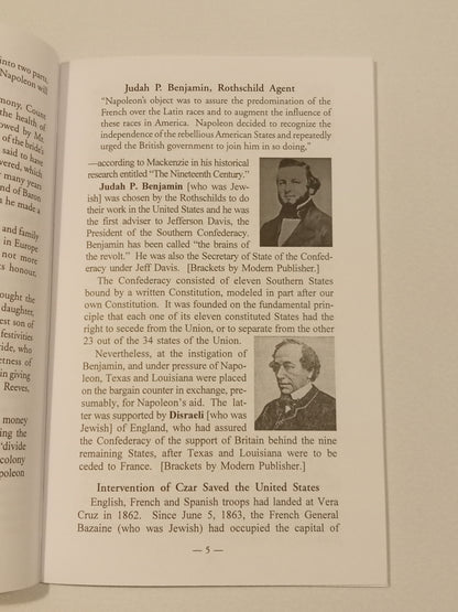 Abraham Lincoln and the Rothschilds: The Real Cause of the Civil War by Charles Coughlin SB