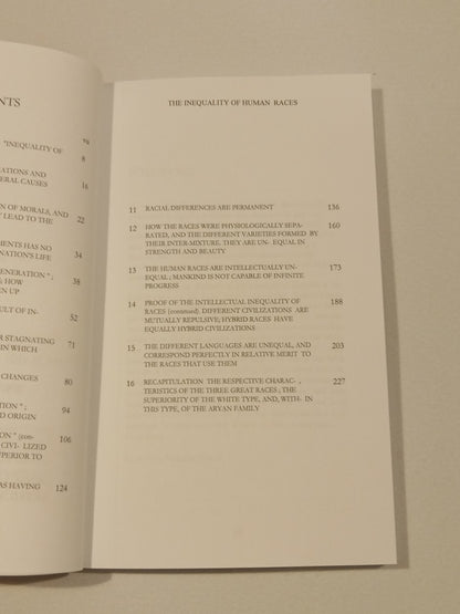 Essay on the Inequality of Human Races: Causes of Wars by Arthur de Gobineau PB