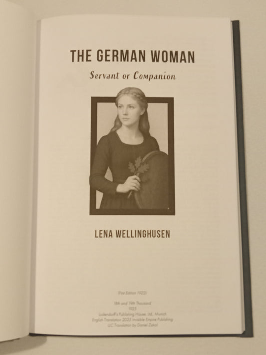 German Woman: Servant or Companion by Lena Wellinghusen HB