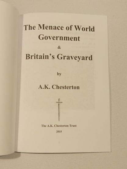 Menace of World Government by Arthur Chesterton