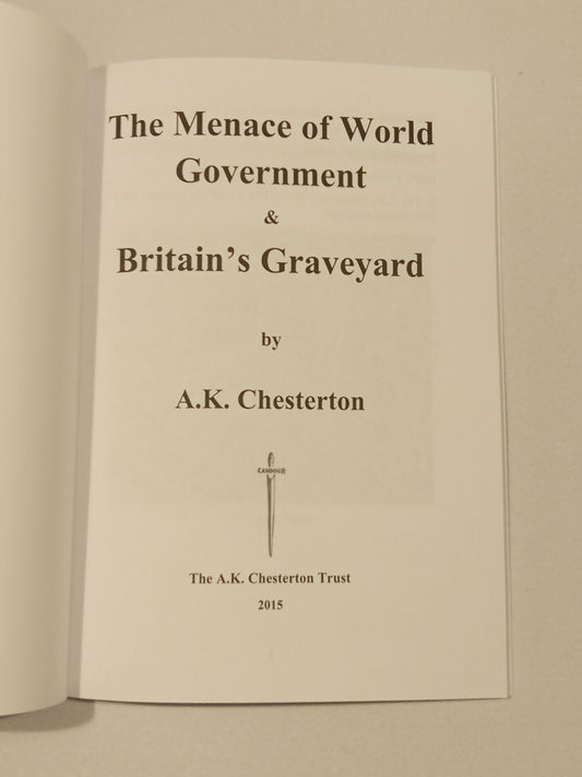 Menace of World Government by Arthur Chesterton
