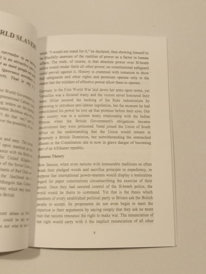 Menace of World Government by Arthur Chesterton