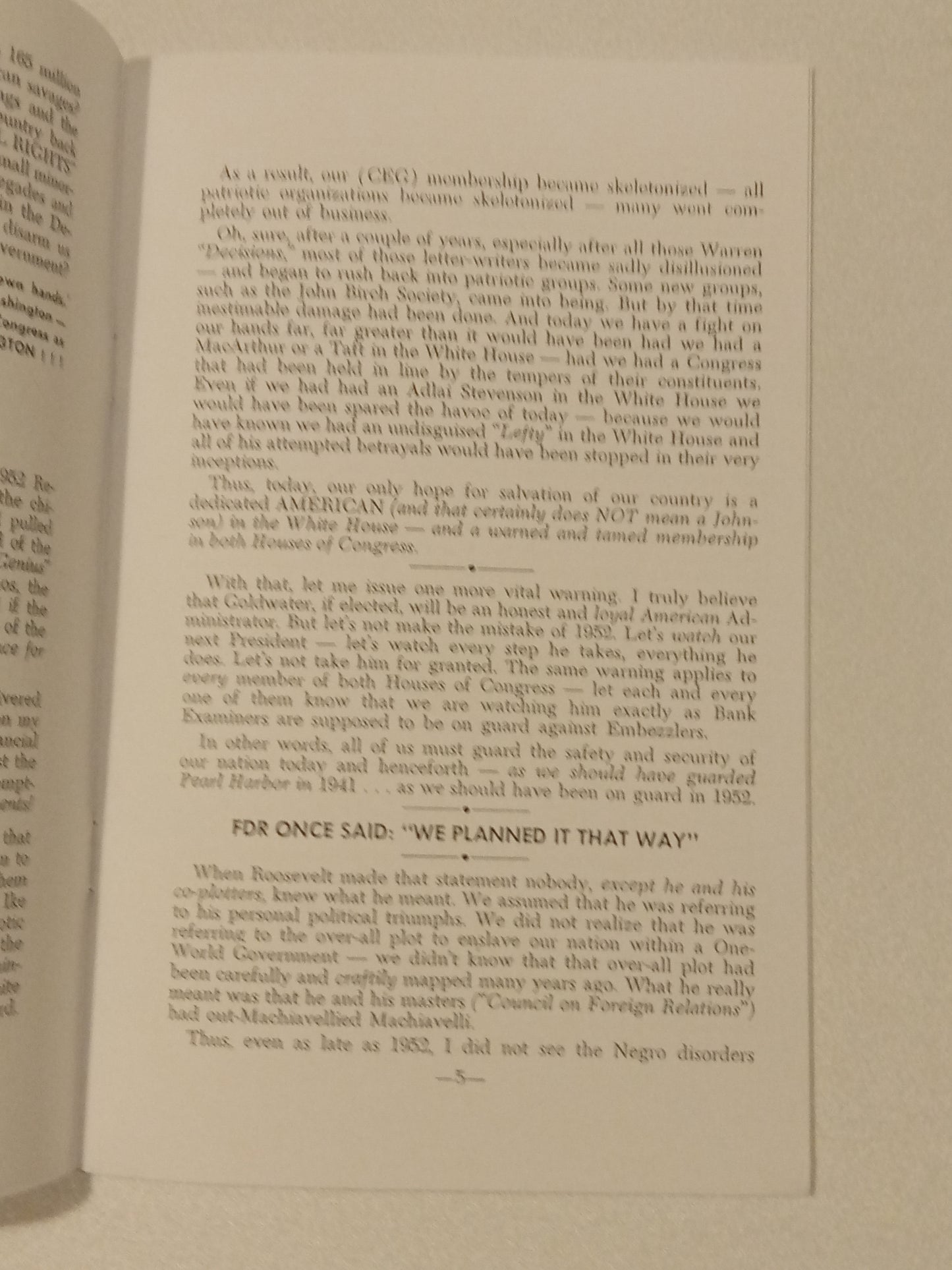 Civil Rights: Most Sinister Tool of the Great Conspiracy by Myron Fagan SB