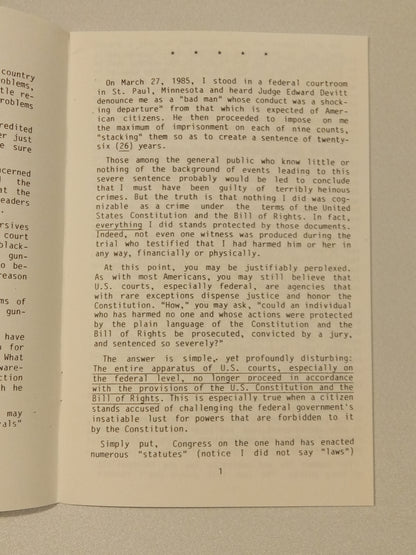 26 Years in Prison for Telling the Truth About Income Tax by Wilhelm Schmitt SB