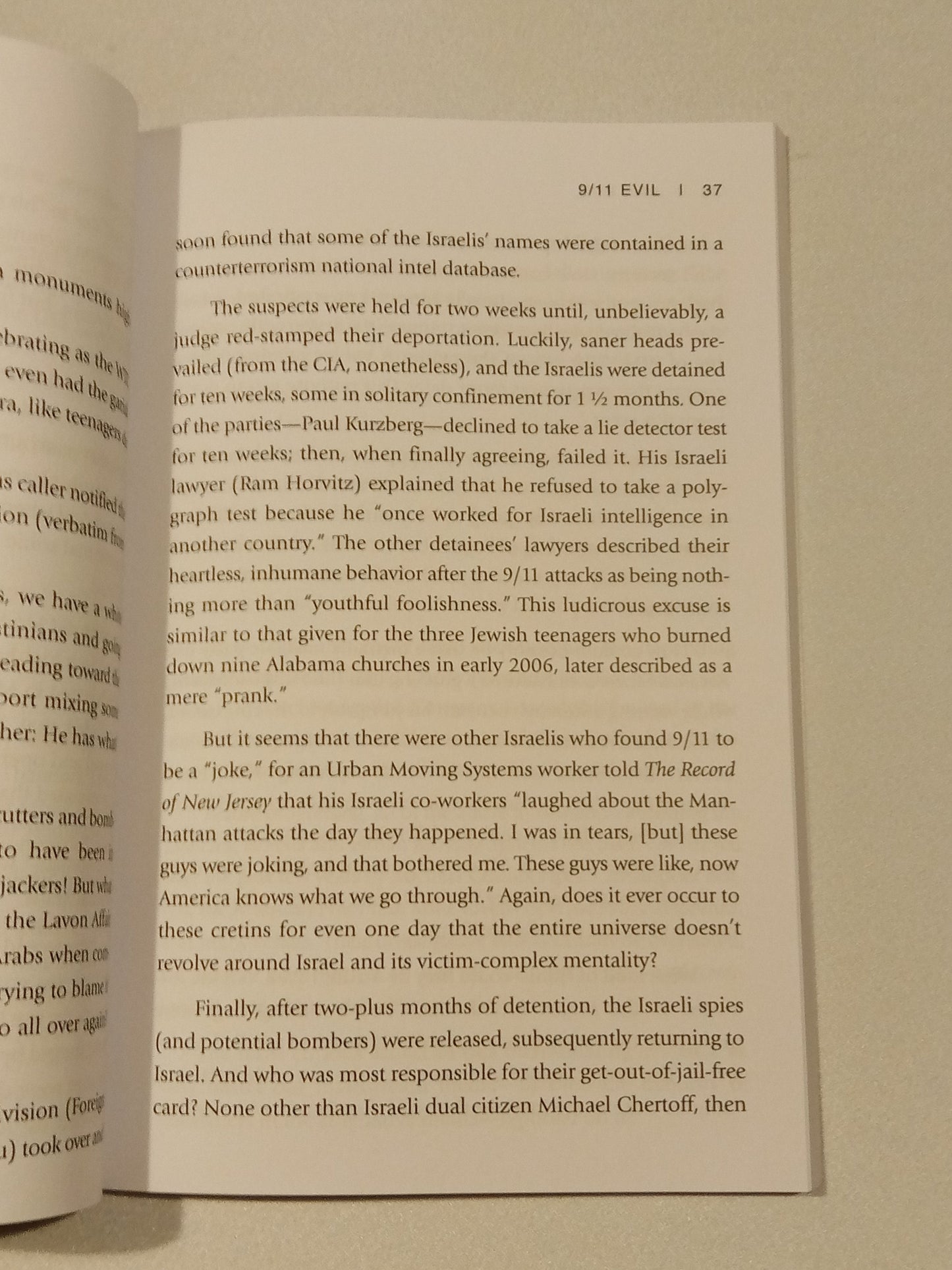 9/11 Evil: Israel's Central Role in September 11, 2001 Attack by Victor Thorn PB