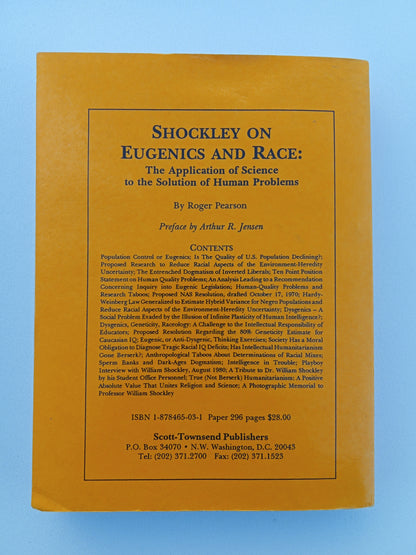 Race, Intelligence, and Bias in Academe by Roger Pearson