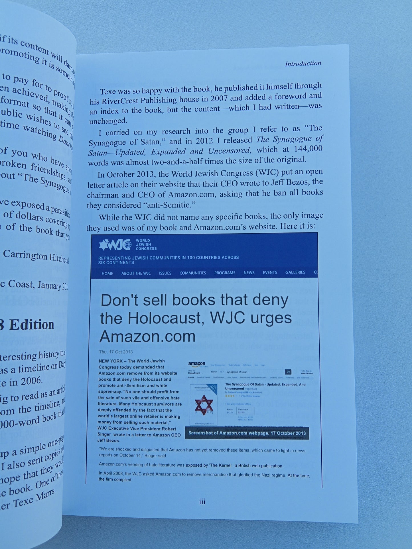 Synagogue of Satan: Updated, Expanded, and Uncensored by Andrew Hitchcock PB