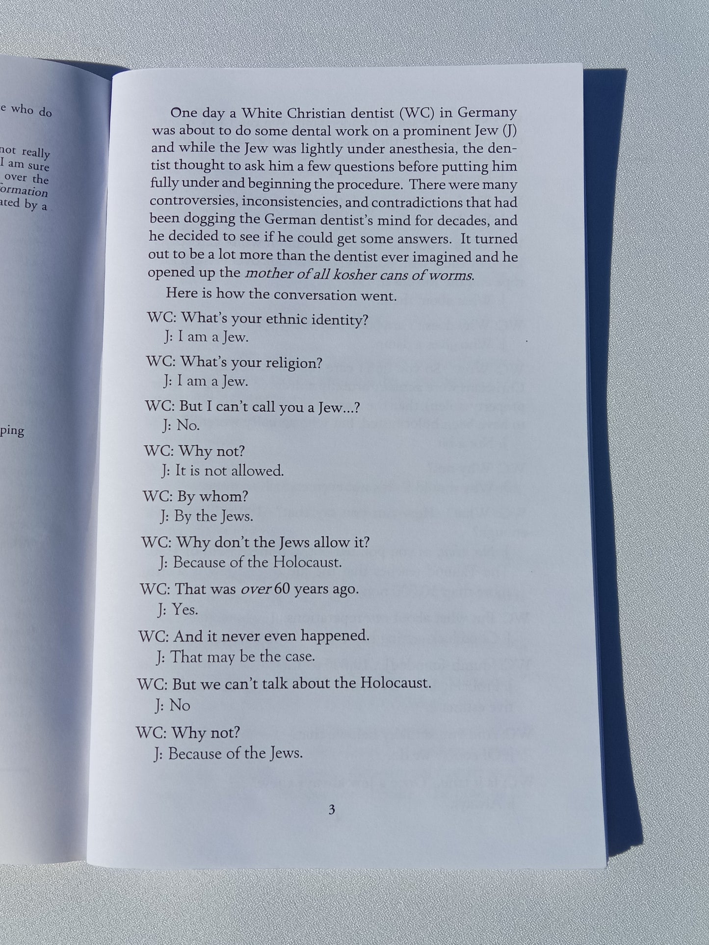 Confessions of an Anesthetized Person Known as Jewish by Robert Balaicius SB