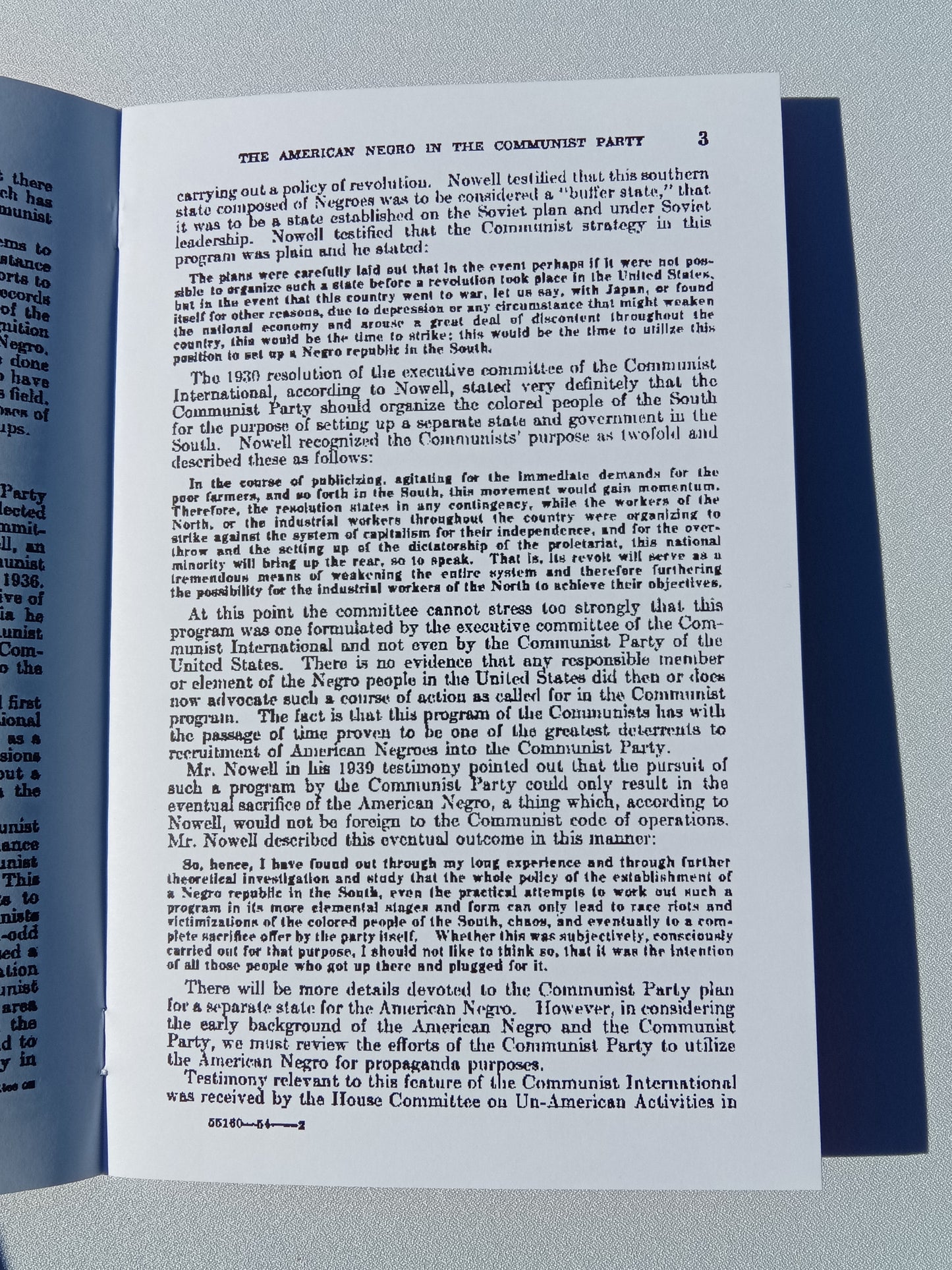 American Negro in the Communist Party by House Comm of Un-American Activities SB