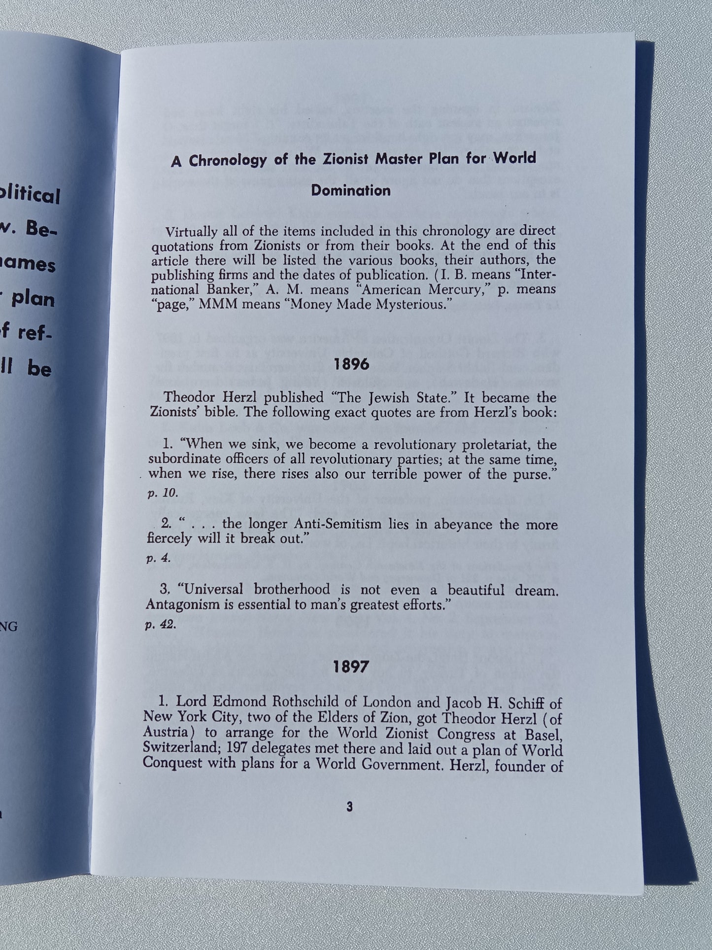 Mystery Manuscript: The Zionist Plan for World Domination by Stephen Paulsen SB
