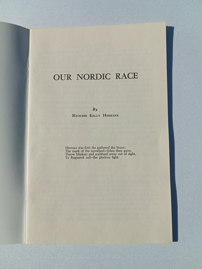 Our Nordic Race by Richard Hoskins SB