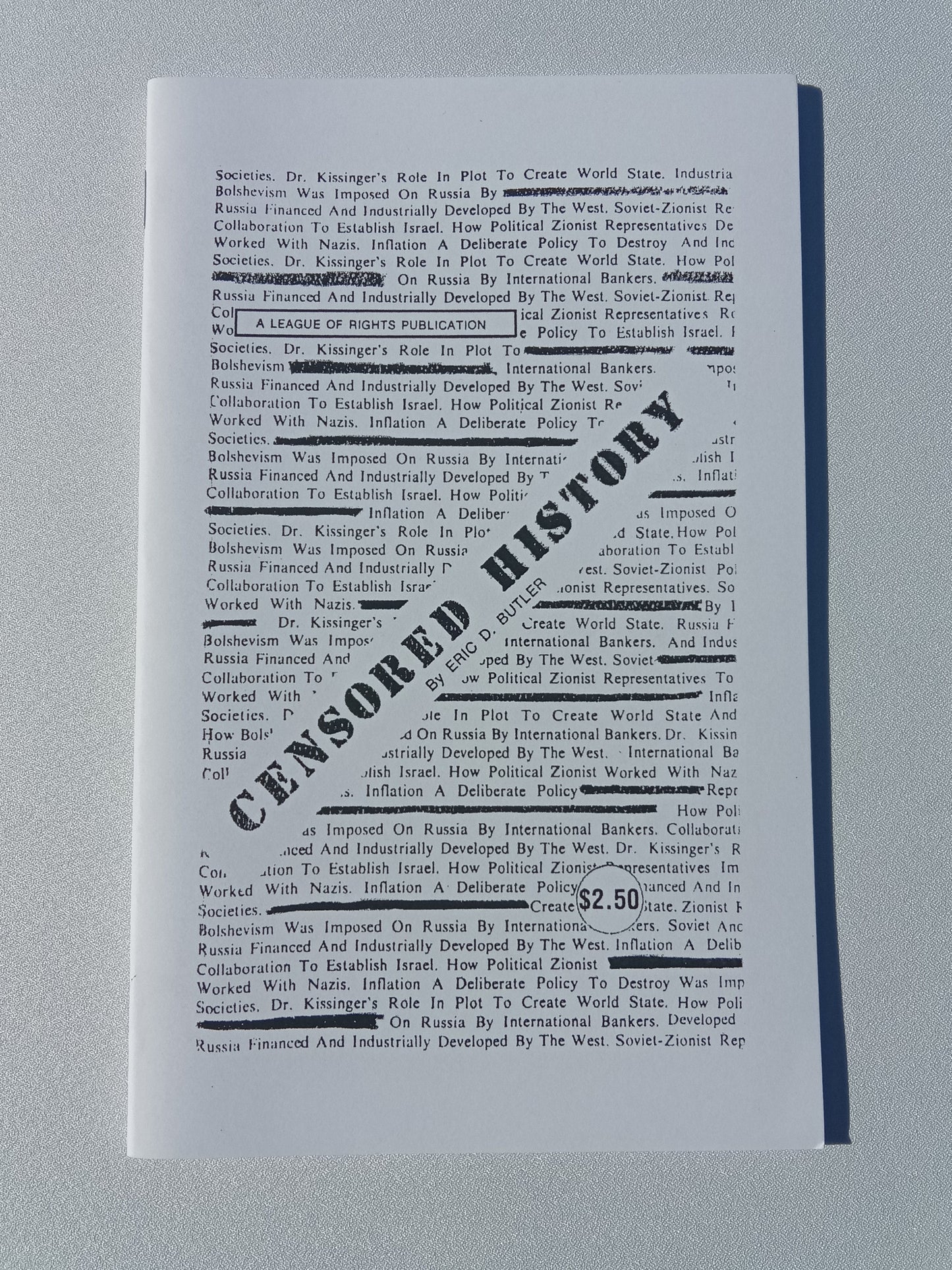 Censored History by Eric Butler SB