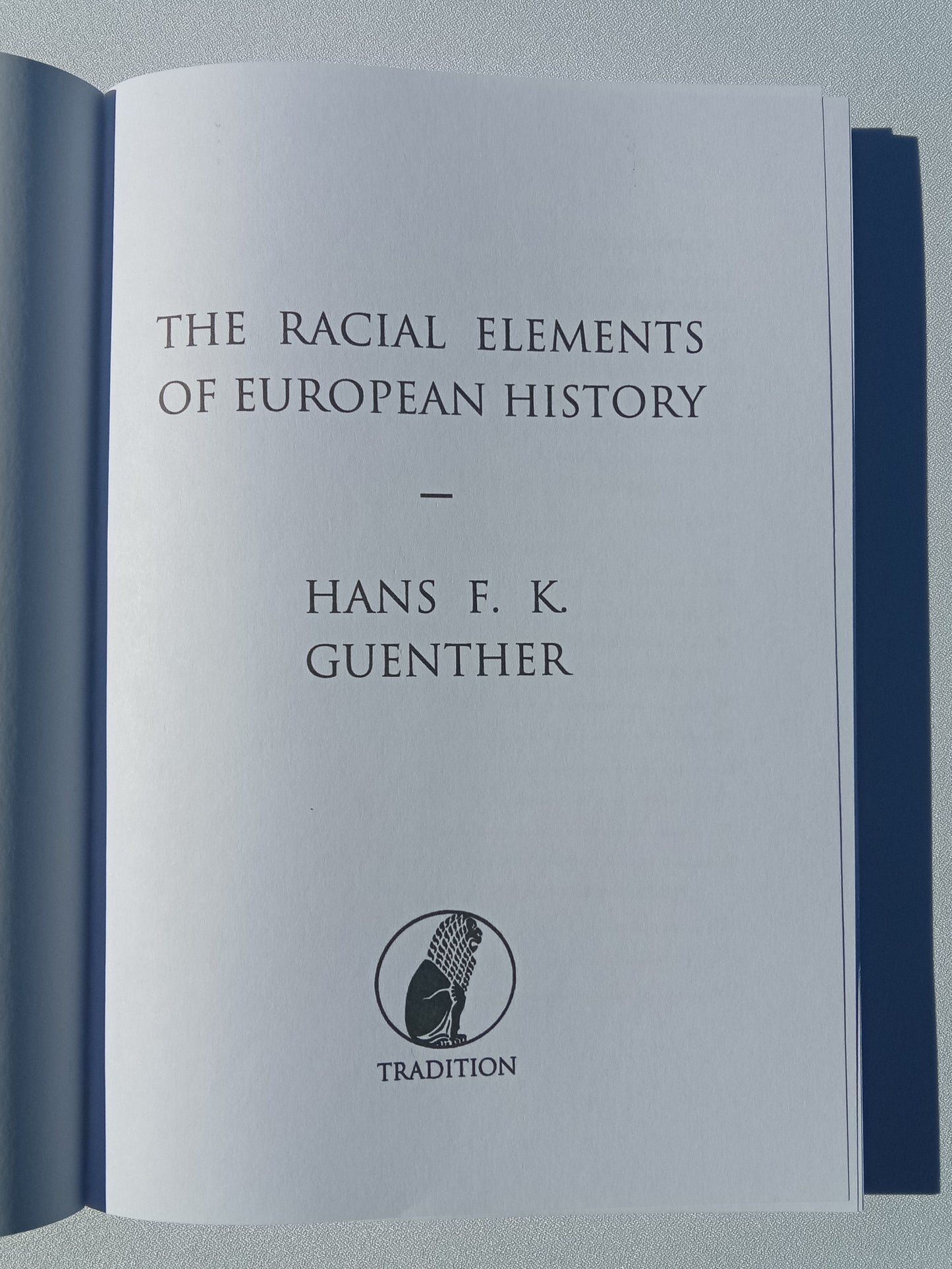 Racial Elements of European History by Hans Gunther PB