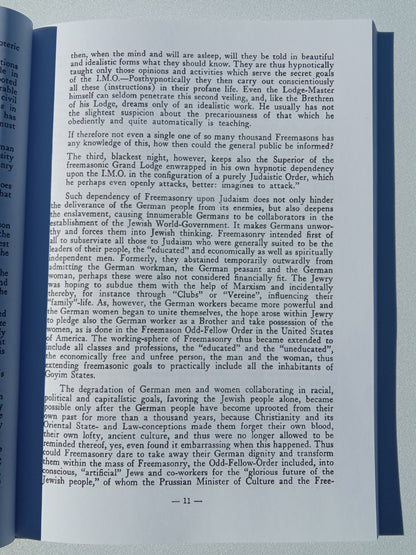 Destruction of Freemasonry: Revelation of Its Secrets by Erich Ludendorff PB